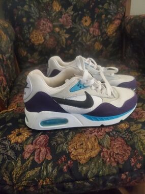 Nike White Purple Black Blue Air Max Retro Trainers